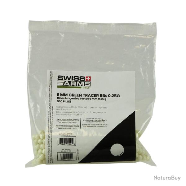 500 Billes Tra�antes Swiss Arms 0.25 g 6 mm - KA-BB-21-TR
