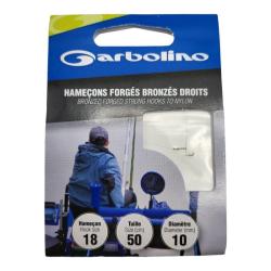 Hame&ccedil;ons Garbolino Forg&eacute; Bronz&eacute; Droit 18 / D 0.10mm