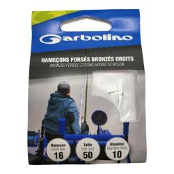 Hame&ccedil;ons Garbolino Forg&eacute; Bronz&eacute; Droit 16 / D 0.10mm