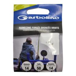 Hame&ccedil;ons Garbolino Forg&eacute; Bronz&eacute; Droit 14 / D 0.12mm