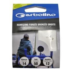 Hame&ccedil;ons Garbolino Forg&eacute; Bronz&eacute; Droit 14 / D 0.14mm