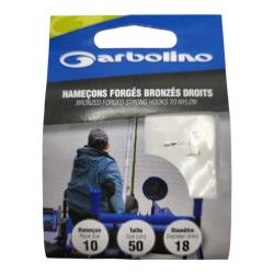 Hame&ccedil;ons Garbolino Forg&eacute; Bronz&eacute; Droit 10 / D 0.16mm