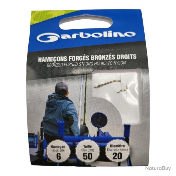 Hame�ons Garbolino Forg� Bronz� Droit 8 / D 0.20mm