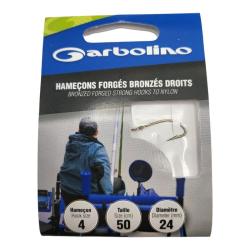 Hame&ccedil;ons Garbolino Forg&eacute; Bronz&eacute; Droit 6 / D 0.20mm