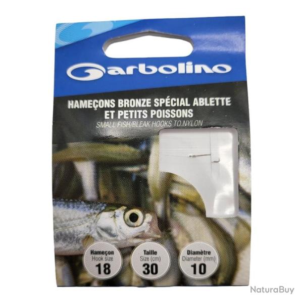 Hameons Garbolino Bronze Spcial Ablette et Petits Poissons 16 / D 0.10mm