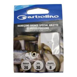 Hame&ccedil;ons Garbolino Bronze Sp&eacute;cial Ablette et Petits Poissons 20 / D 0.08mm