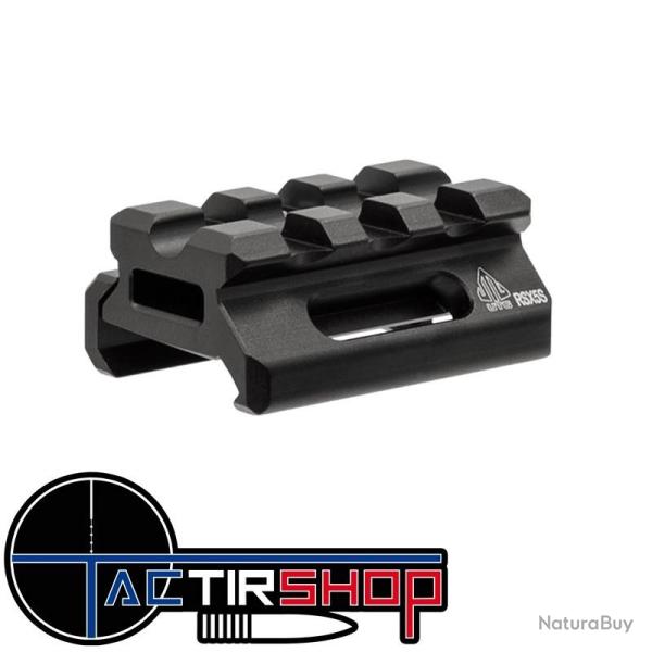 Rail UTG Super Slim Picatinny Riser Mount, 0,5" de hauteur, 3 emplacements