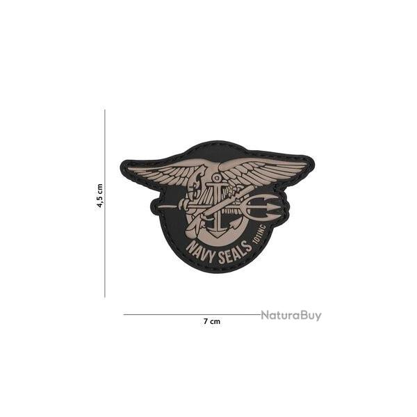 Patch 3D PVC Navy seals gris