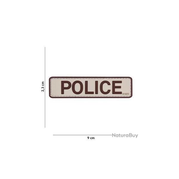 PATCH 3D PVC POLICE sable