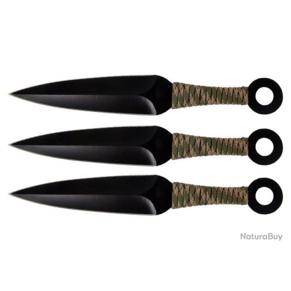 SET DE 3 COUTEAUX A LANCER MILITAIRE