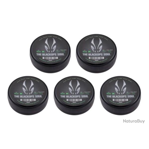 DTL24 - 5 BOITES DE PLOMBS PLATS BLACK OPS 4.5 MM