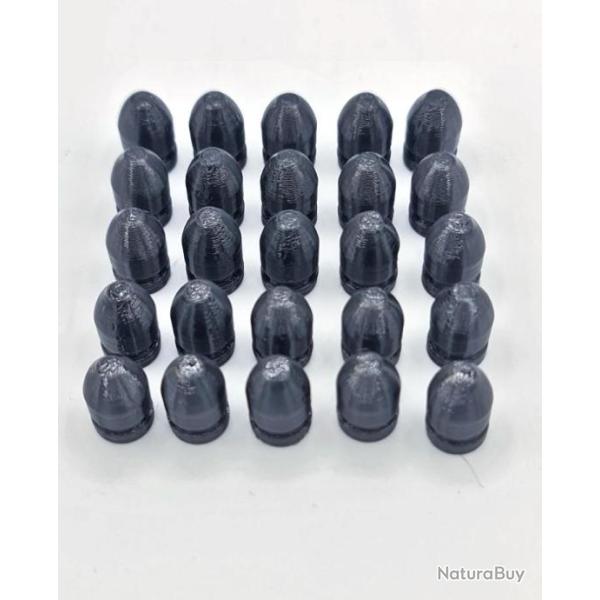 12 Ogives Round Nose type cal.44 (451) pour tir r�duit revolver Poudre noire