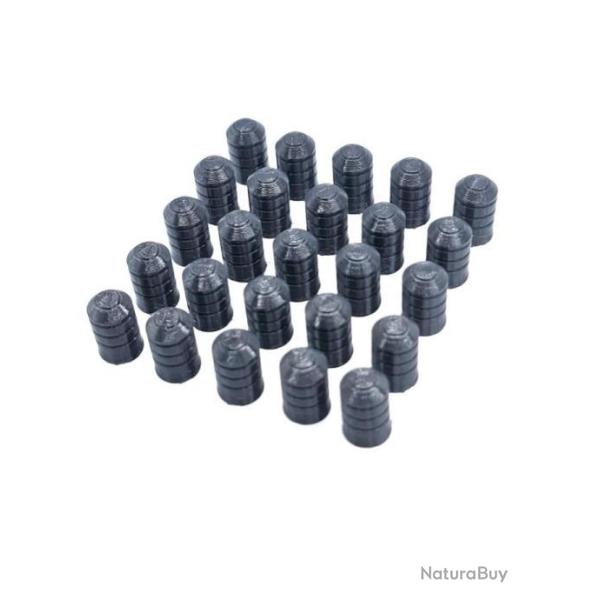12 Ogives Mini� flexible cal.45 (445) pour tir r�duit poudre noire Pistolet Charles Moore