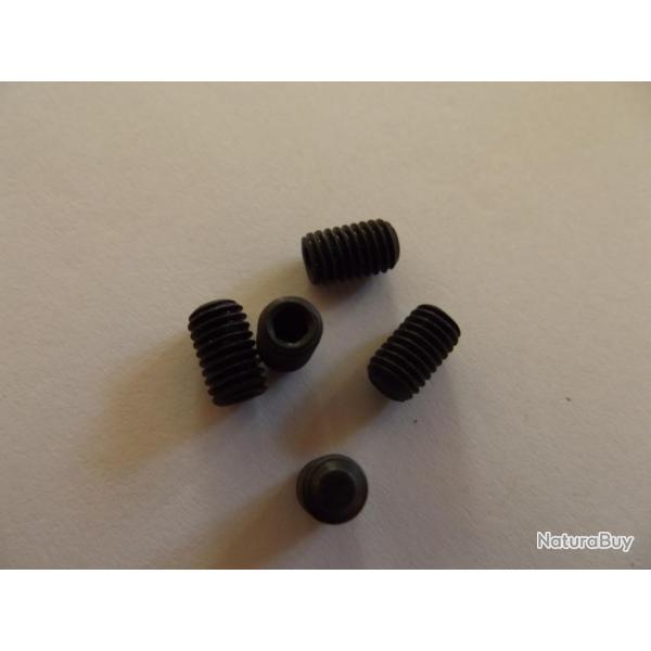 1  A SAISIR - 5 vis HC brunies 5 x 8 mm bout plat