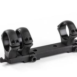 Montage int&eacute;gral 3 colliers pour lunette 30mm 3 tourelles bas