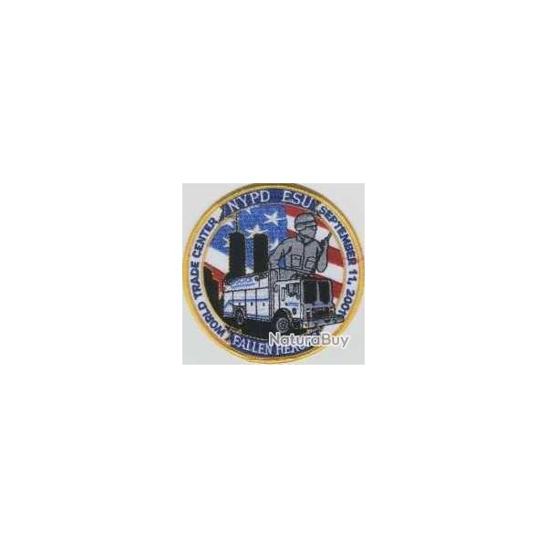Ecusson NYPD ESU World Trade Center 9-11, 2001 Fallen Heroes