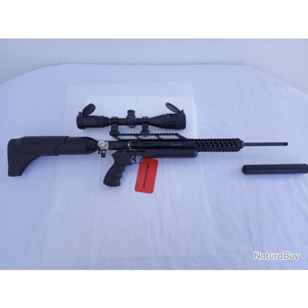 CARABINE PCP SNOWPEAK M18 Cal. 5,5 mm, 19,9 J..+ Lunette 4-16 X 40AO MilDot