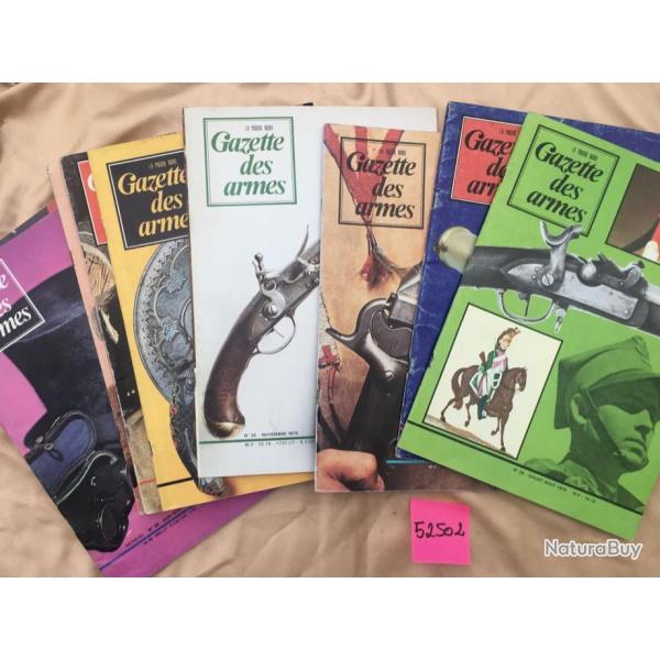 ANCIENNES GAZETTES DES ARMES A L'UNITE, ann�es 1975 - 1976