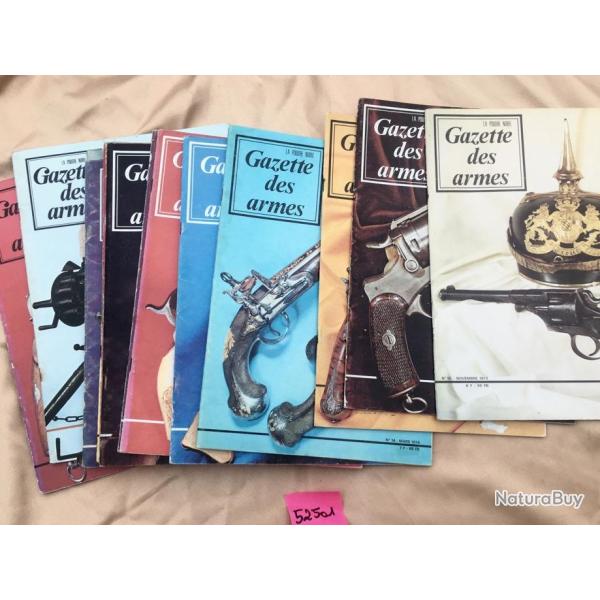 ANCIENNES GAZETTES DES ARMES A L'UNITE, ann�es 1973-1975