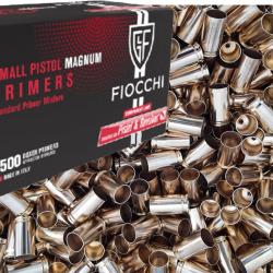 1500 Amorces FIOCCHI Small Pistol + 500 Douilles 9X19 en vrac