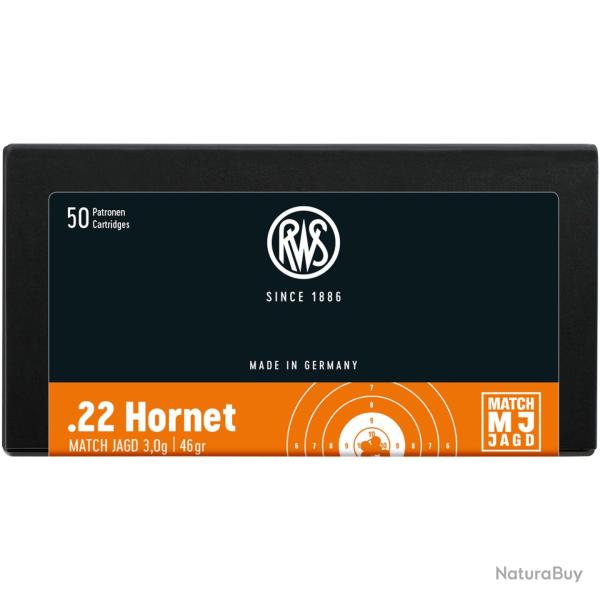 .22 Hornet, Match-Jagd (3gr) (Calibre: .22 Hornet)