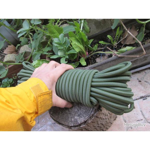 sandow elastiques 20 metres de surplus militaire en 9/10mm de diametre