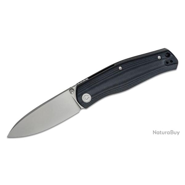 Couteau CIVIVI Sokoke Black Manche G10 14C28N Drop Point Blade IKBS Linerlock Clip CIVC220071