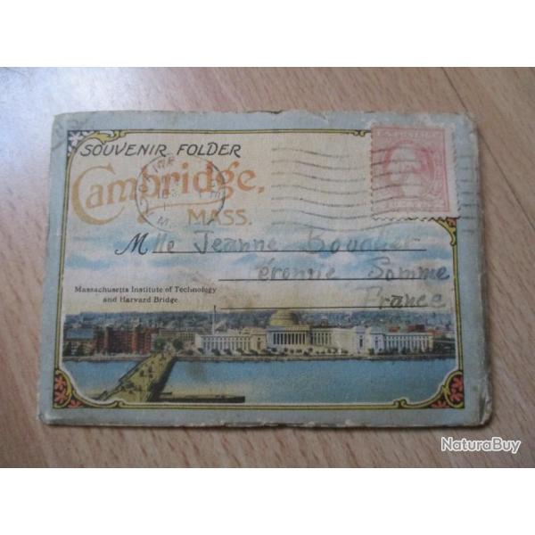 D�pliant souvenir Cambridge 1920