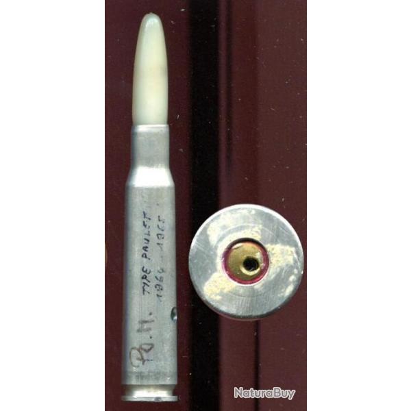 .50 Browning  / 12.7 x 99 - � blanc exp�rimentale PAULET  France - �tui aluminium - neutralis�e