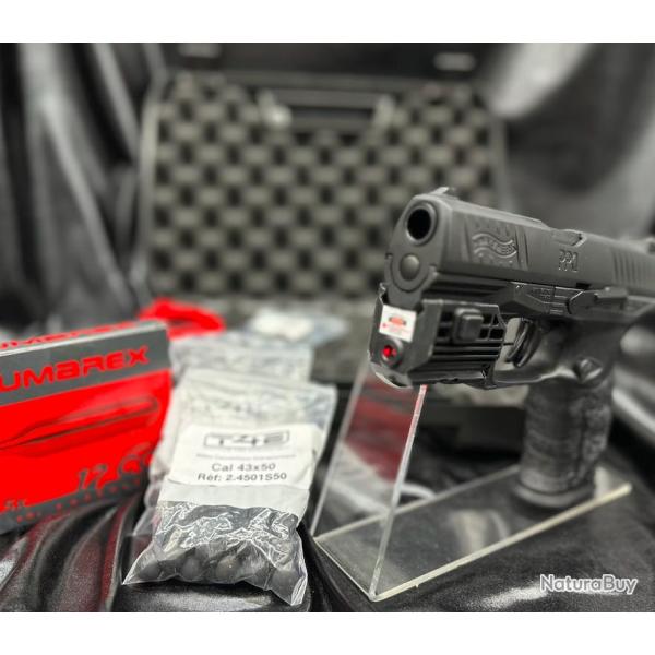 Pack laser pistolet + munitions + CO2 - Walther PPQ M2 calibre 43 - T4E - Umarex