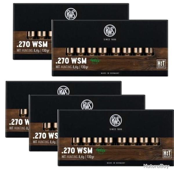 Balles RWS Hit - Cal. 270 WSM - Par 5