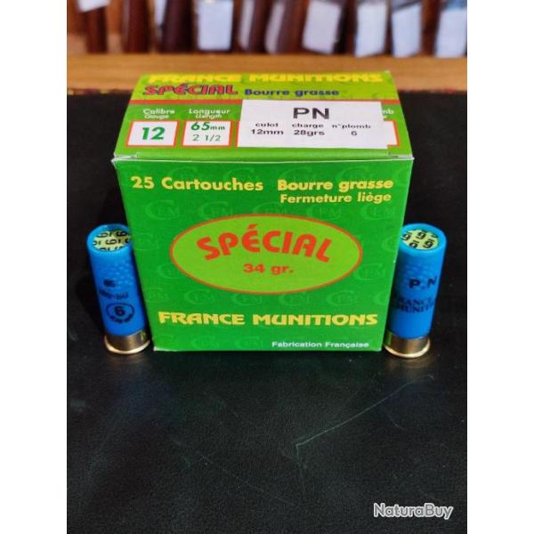 cartouche poudre noire pour coach gun cal 12/65 PB n�6