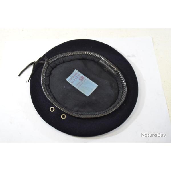 Bret bleu nuit Arme Franaise LAULHERE OLORON, ancien. Taille 58