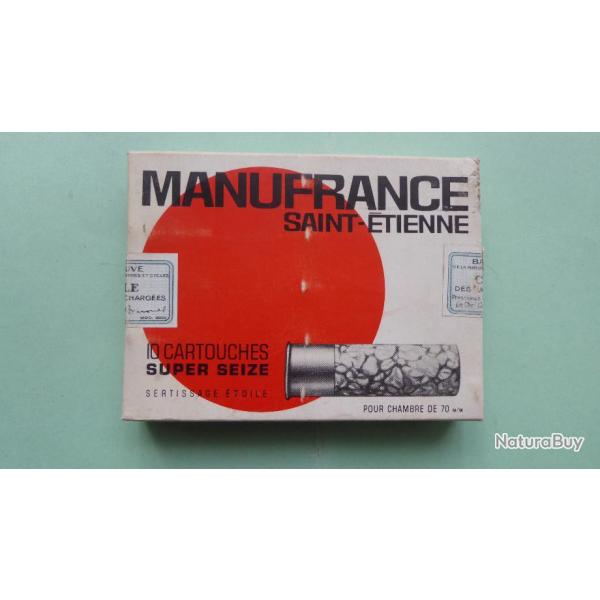 REF 2 - BOTE CARTOUCHES CHASSE ANCIENNE - Marque MANUFRANCE -  SUPERSEIZE  - plomb n 2