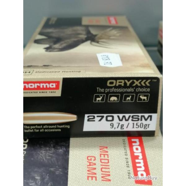 munition norma cal 270 oryx