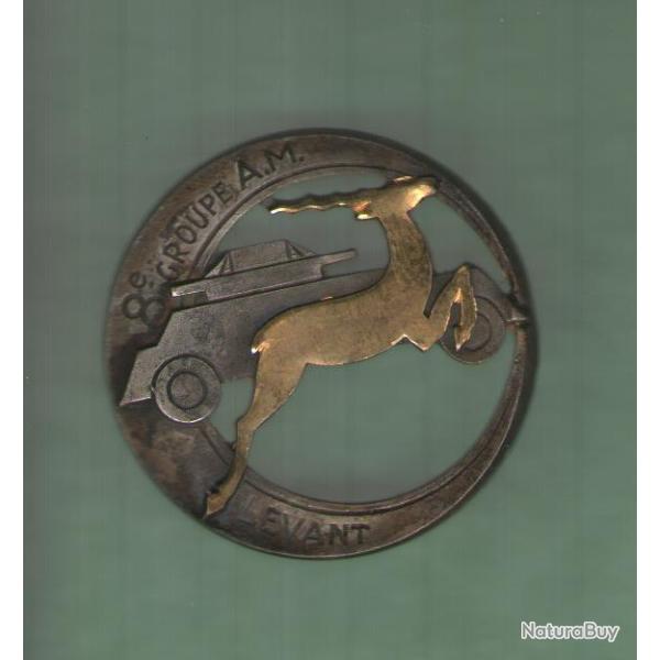 INSIGNE DU  LEVANT  :  8 � GROUPE  AUTO-MITRAILLEUSES  AU  LEVANT  --- ARTHUS BERTRAND PARIS DEPOSE