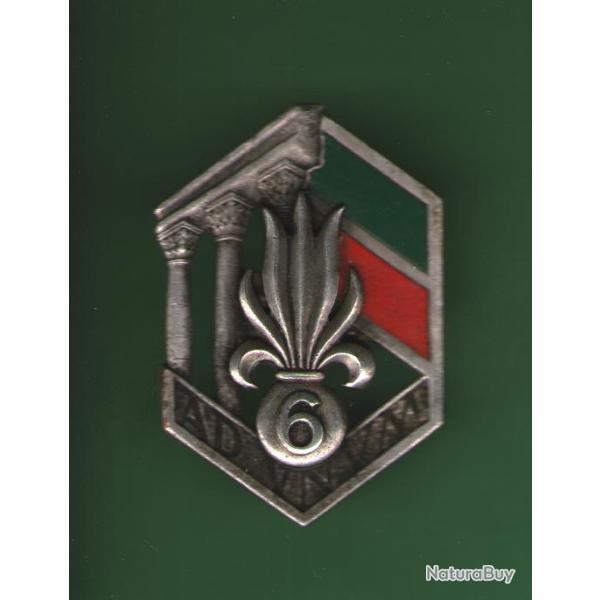 INSIGNE DU  LEVANT  :  6 � REGIMENT  ETRANGER  INFANTERIE  --- DRAGO 25 RUE BERANGER