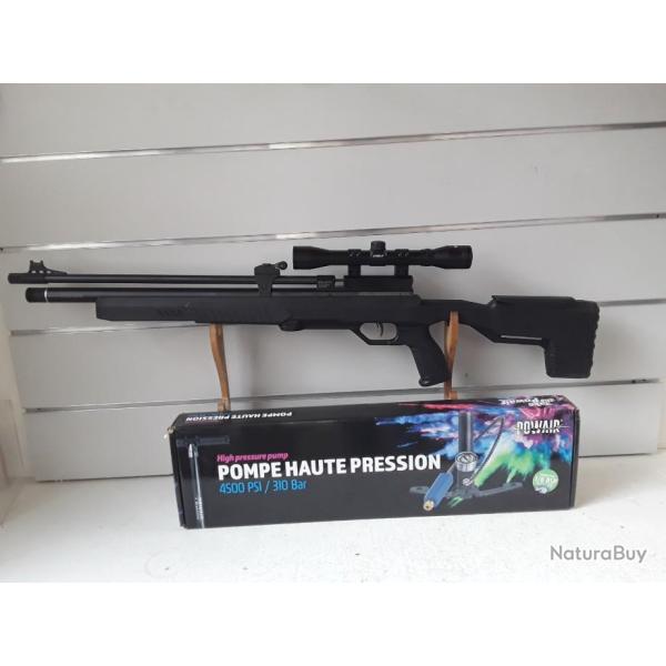 wahoo ! Carabine PCP Crosman ICON cal.4,5mm 19,9joules + lunette 4x32 + pompe