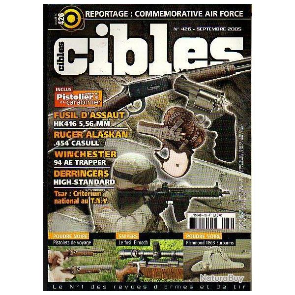 cibles 426. ruger alaskan en 454, winchester 94ae, hk416 ,panzerfaust polonais pt100, derringer
