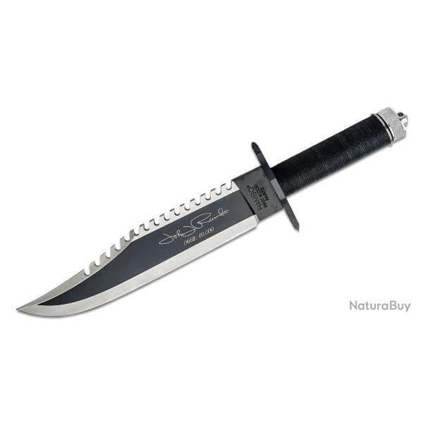 Couteau Rambo II First Blood Part II Signature Edition Acier 420 Manche Paracorde Etui RB9424
