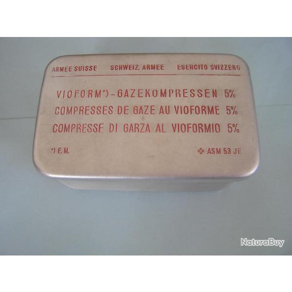 BOITE ARMEE SUISSE COMPRESSES