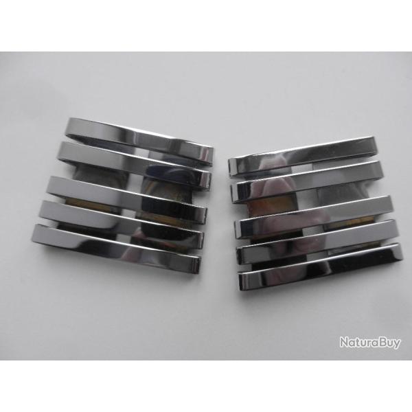 galons mtalliques colonel couleur argent