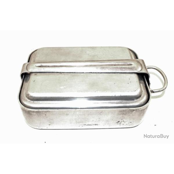 Set Gamelle 3 lment avec deux casseroles et une assiettes de l'arme franaise de 1953