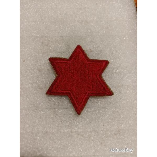 Patch arme us 6th INFANTRY DIVISION WW2 ORIGINAL