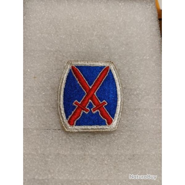 Patch arm�e us 10th INFANTRY DIVISION ww2 ORIGINAL 1