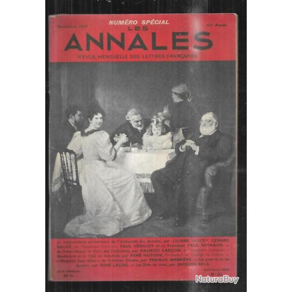 les annales num�ro sp�cial d�cembre 1955 de francis ambri�re