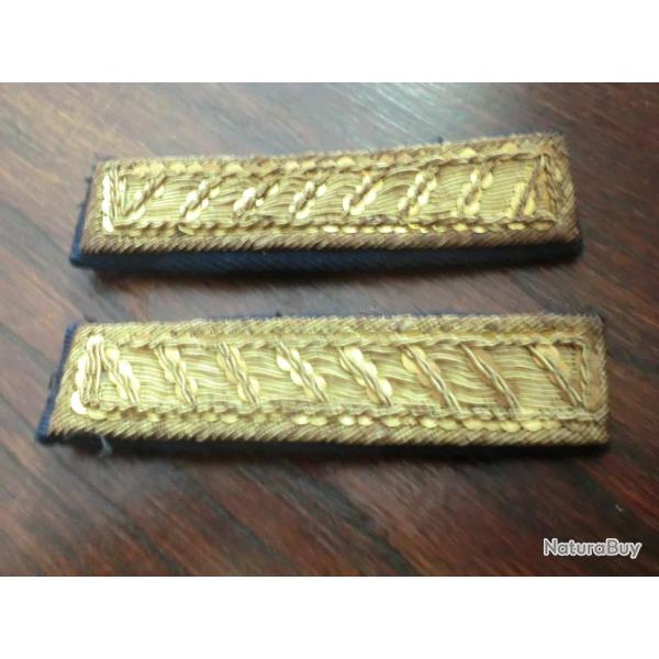 paire epaulette a cannetille dor�