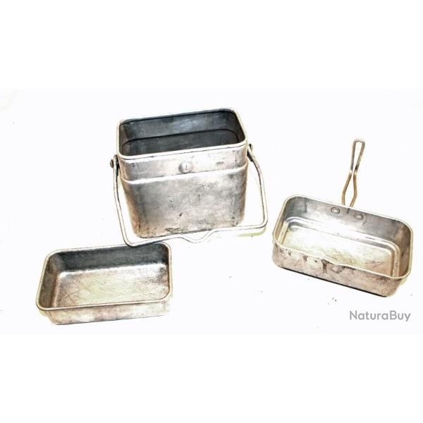 Set Gamelle arme franaise de 1942 en trois lments