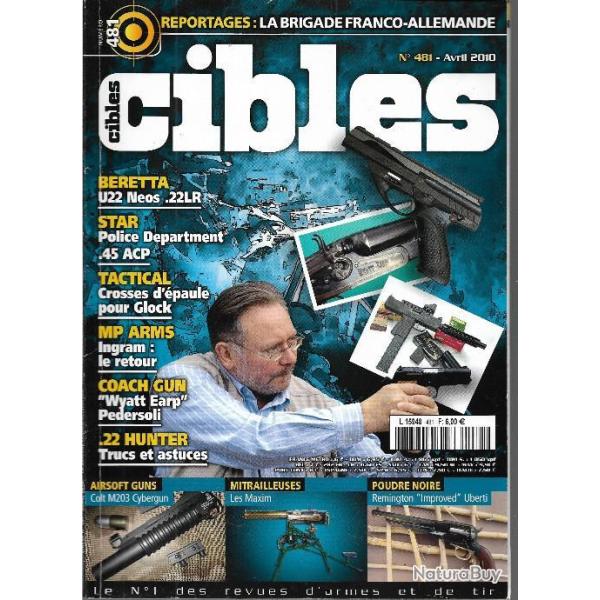 cibles 481 les maxim, remington improved uberti, colt m203 cybergun, beretta u22  n�os 22lr,