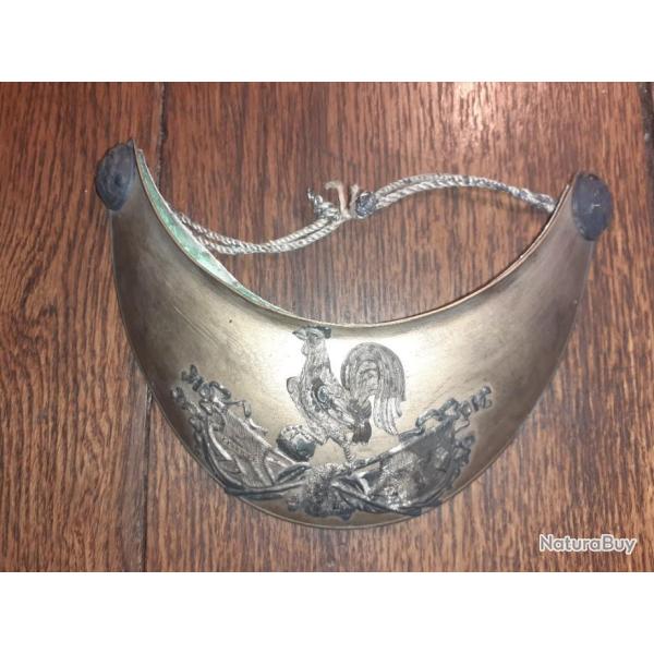 Tr�s belle hausse de col monarchie de juillet avec bouton et cuir au dos